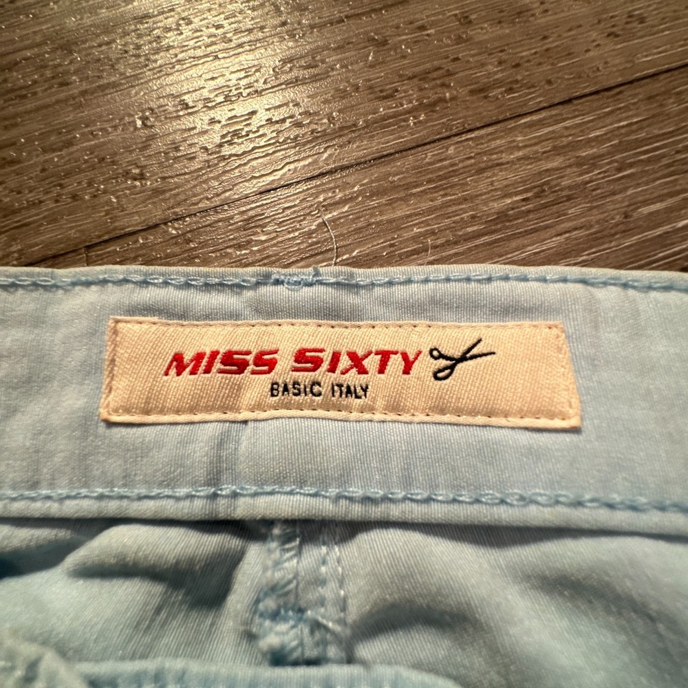 Miss Sixty Pants Womens 30 Blue Italy Flare Trousers Viscose Blend Fits 25x33 - Picture 4 of 14